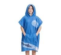 HOMELEVEL Accappatoio Bambino Ragazzo Piscina Nuoto - Poncho con Cappuccio e Tasca Bambina Ragazza - Accappatoi Bambini Teenager Spugna - Morbido