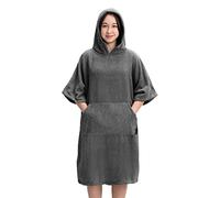 HOMELEVEL Accappatoio Bambino Ragazzo Piscina Nuoto - Poncho con Cappuccio e Tasca Bambina Ragazza - Accappatoi Bambini Teenager Spugna - Cotone 100%