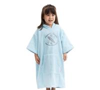 HOMELEVEL Accappatoio Bambino Ragazzo Piscina Nuoto - Poncho con Cappuccio e Tasca Bambina Ragazza - Accappatoi Bambini Teenager Spugna - Cotone 100%