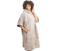 HOMELEVEL Accappatoio Poncho da Surf - Poncho Uomo Donna Surf - Vestaglia Pigiama - Felpa con Cappuccio Oversize Super Calda - Poncho Mare Cotone