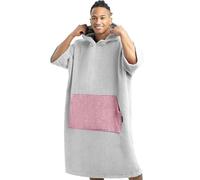 HOMELEVEL Accappatoio Poncho da Surf - Poncho Uomo Donna Surf - Vestaglia Pigiama - Felpa con Cappuccio Oversize Super Calda - Poncho Mare Cotone