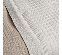 HOMELEVEL Copriletto copriletto e copridivano Copriletto copriletto XXL Blanket Throw (170cm x 220cm, fantasia Ecru/Beige)