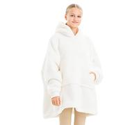 HOMELEVEL Felpa Bambino Cappuccio Oversize - Pigiama Bambina Invernale Felpato - Felpa XL Tasca Marsupio - Felpe Coperta Pile Corallo - Hoodie Ragazzi