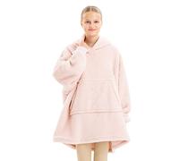 HOMELEVEL Felpa Bambino Cappuccio Oversize - Pigiama Bambina Invernale Felpato - Felpa XL Tasca Marsupio - Felpe Coperta Pile Corallo - Hoodie Ragazzi