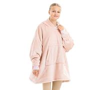 HOMELEVEL Felpa Bambino Cappuccio Oversize - Pigiama Bambina Invernale Felpato - Felpa XL Tasca Marsupio - Felpe Coperta Pile Sherpa - Hoodie Ragazzi