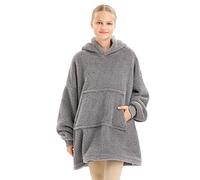 HOMELEVEL Felpa Bambino Cappuccio Oversize - Pigiama Bambina Invernale Felpato - Felpa XL Tasca Marsupio - Felpe Coperta Pile Corallo - Hoodie Ragazzi