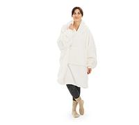 HOMELEVEL Felpa Oversize con Cappuccio Donna Uomo - Vestaglia Invernale Calda - Felpa XL con Tasca Marsupio - Felpe Coperta Pile Corallo - Hoodie Unisex