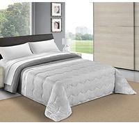 HomeLife Copriletto 1 Piazza e Mezza Colorato Trapuntato 100 Grammi [220X260]| Trapuntino Matrimoniale Estivo Primaverile Fantasia Micro Maculata | Coperta Letto Leggera alla Francese (Nero)