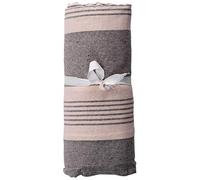 HomeLife | Copriletto | Copriletto di colore grigio a righe | 280 x 360 cm, morbido e versatile in cotone e piumino per letti matrimoniali, copridivano e copridivano | Made in Italy