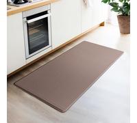 HomeLife il Tappeto Cucina Antiscivolo Lavabile in Gomma PVC: Tappeto per Cucina Antifatica, ideale come passatoia cucina antiscivolo lavabile | Tappeto Morbido e comodo - [44X120, Marrone]