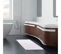 HomeLife - Tappeto Bagno Antiscivolo in Ciniglia [50X80] | Lussuoso Tappeto Bagno Assorbente e Morbido, ideale come Tappeto Doccia Assorbente | Lavabile in Lavatrice [Tappetino Bagno Bianco]