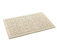 HomeLife Tappeto Bagno Assorbente 60X120 Made in Italy | Tappeto Doccia Assorbente Lavabile in Cotone | Tappetino Bagno Senza Antiscivolo | Tappeti Bagno Moderni di Qualità | Fantasia Beige