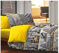 HomeLife - Trapunta Matrimoniale Invernale [250X250] Made in Italy | Trapunta Imbottita Calda | Piumino 2 Piazze, Copriletto Trapuntato Reversibile con Stampa immagini di New York