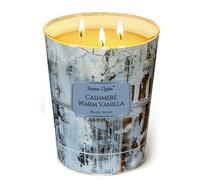 HomeLights Candele profumate per donne e uomini, 3 stoppini in vaso da 960g (Cashmere Vaniglia calda)