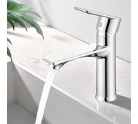 HOMELODY Rubinetto Bagno Cromo Rubinetto Miscelatore Monocomando Bagno Quadrato