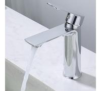 HOMELODY Rubinetto Bagno Cromo Rubinetto Miscelatore Monocomando Bagno Quadrato Rubinetto per Lavabo Acciaio inossidabile