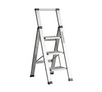 Homelux 710026 Scala domestica piatta, alluminio, 3 gradini