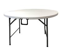 HomeLux 710091 Tavolo Pieghevole in Resina, Rotondo, 120 cm, Altezza 74 cm, Multicolore