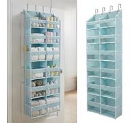 HOMELUX THEORY Organizer da appendere alla porta, extra largo, per camera da letto e cameretta dei bambini, 1 pezzo, colore: azzurro