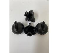 Homely R 4 MANOPOLE PER PIANO COTTURA E CUCINE A GAS NERE OPACHE no originale adattabile - 50251533001-3550165207 - M4455- COMPATIBILE CON REX ZANUSSI ELECTROLUX.