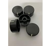 Homely R 5 MANOPOLE GENERICHE PER VARI TIPI DI PIANI COTTURA E CUCINE A GAS COMPATIBILI CON -SAMET- NARDI. SMALVIC ADATTABILI A VARI MODELLI NERE LUCIDE