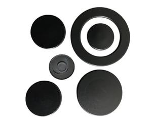 Homely R SERIE 6 piattelli smaltati OPACHI per 5 fuochi COMPATIBILI CON ALCUNI MODELLI FRANKE ARISTON GLEM GAS e varie MARCHE (made in italy) di piani verifica misure in descrizione.