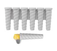 Homemade Ice Pop Molds,6-Cavity Silicone Pop Stick Molds | Easy Release Handmade Lolly Making Aid For Jelly Jam Pudding Yogurt Fruit Juice