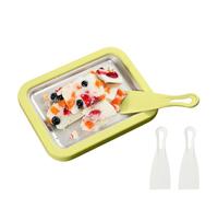 Homemade Yogurt Roll Tray - 30cm Rolled Ice Cream Maker, Nonstick Kitchen Dessert Tool | Includes 2 Spatulas for Adults Home Family Gathering Outdoor Holiday Cooking Party Fun Celebration