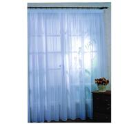 HomeMaison.com Tenda Bianca sabbiato con Nastro Arricciato con Fondo piombato, 300x240cm