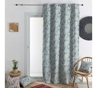 HomeMaison.com Tenda di arredo - Tenda Jaquard - Tenda tinta unita - Tenda oscurante - Tenda blu pavone, tenda 140 x 180
