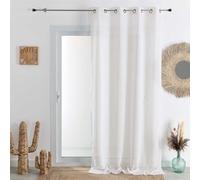 HomeMaison.com Tenda in Etamina - Tenda oscurante - Tenda bianca - Tenda 140 x 240
