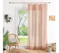 HomeMaison.com Tenda in Etamina - Tenda tinta unita - Tenda oscurante - Tenda gialla occia - Tenda 140 x 240