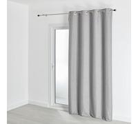 HomeMaison.com Tenda oscurante 100% effetto melange, grigio, 140 x 180 cm