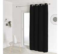 HomeMaison.com Tenda Oscurante ignifuga, Non Fuoco, M1, Nero, 140 x 260 cm