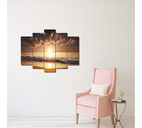 Homemania DEC4M029 Quadro da Parete, Disegno Cornice, Multicolore in MDF, 19 x 0.3 x 60 cm