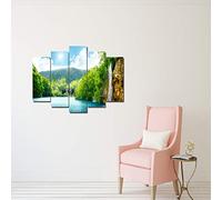 Homemania DEC4M107 Quadro da Parete, Disegno Cornice, Multicolore in MDF, 19 x 0.3 x 60 cm