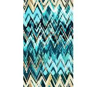 Homemania EXFAB154-80X120CM Tappeto Stampato Tremors 1 Per Salotto, Sala, Camera Da Letto, Cameretta Stampa, Moderno, Multicolore, in Poliestere, Cotone, 80x120 cm