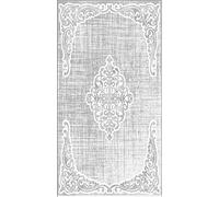 Homemania EXFAB205-80X150CM Tappeto Stampato Drawn 1 Per Salotto, Sala, Camera Da Letto, Cameretta Stampa, Moderno, Grigio, Bianco, in Poliestere, Cotone, 80x150 cm