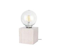 Homemania HOMBR_0176 Lampada da Tavolo Shape Base, Legno, 10 x 10 x 10 cm