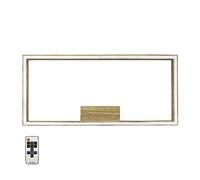 Homemania HOMBR_0315 Lampada a Parete Wood Art, Legno/Bianco, 3 x 38 x 83 cm