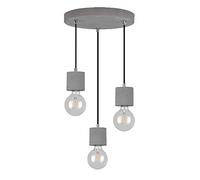 Homemania HOMBR_0355 Lampada a Sospensione Shape Base, Grigio, 32 x 32 x 100 cm