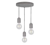 Homemania HOMBR_0357 Lampada a Sospensione Shape Base, Grigio, 32 x 32 x 100 cm