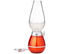 Homemania HOMPT_0034 Lampada da Tavolo Brigida, Multicolore in Metallo, Vetro, 21 x 7.5 x 8 cm, 1 x LED, Max 0.4W, 30LM, 300K