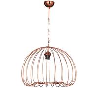 HOMEMANIA Lampada a Sospensione Siesta - Lampadario - da Soffitto - Rame in Metallo, 40 x 40 x 85 cm, 1 x E27, 60W