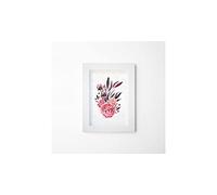 HOMEMANIA Quadro Con Cornice - Natura, Fiori - Decorazione da Parete, Wall Art, Muro - per Soggiorno Camera - Multicolore in Poliestere, MDF, 30 x 3,6 x 40 cm