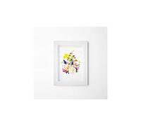 HOMEMANIA Quadro Con Cornice - Natura, Fiori - Decorazione da Parete, Wall Art, Muro - per Soggiorno Camera - Multicolore in Poliestere, MDF, 30 x 3,6 x 40 cm