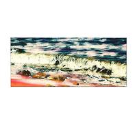 HOMEMANIA Quadro Sea - Natura E Paesaggi - per Soggiorno, Camera - Multicolore in Poliestere, Legno, 70 x 3 x 100 cm