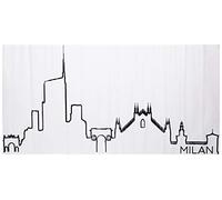 Homemania sline-sticker004 Sticker Skyline City, Nero in Vinile, 116 x 1 x 55 cm