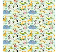 HOMEMANIA Tappeto Stampato Cute Animals - Bambini - per Soggiorno Camera - Multicolore in Poliestere, Cotone, 80 x 200 cm