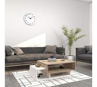 Homemania Tavolino da caffè Gemini in Legno, Colore Bianco e Sonoma - Casa, Arredo, Design